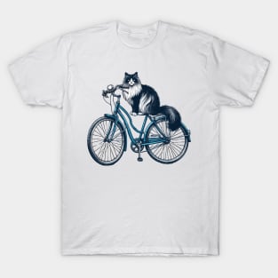 Ragdoll Cat On A Bicycle T-Shirt